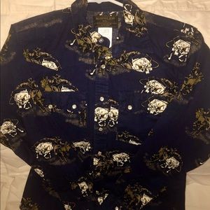 Rustler boy’s XL snap button western shirt.